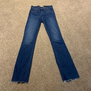 Callie denim boot dark blue jeans from Madewell size 24 no rips